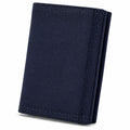 Portefeuille 12 x 9 x 2 cm en textile bleu marine pliant compact
