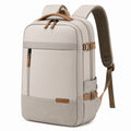 Sac à dos 30 x 18 x 45 cm textile synthétique beige pour ordinateur style urbain