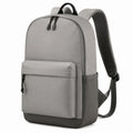 Sac à dos 30 x 15 x 43 cm en polyester gris pour usage quotidien avec poches zippées