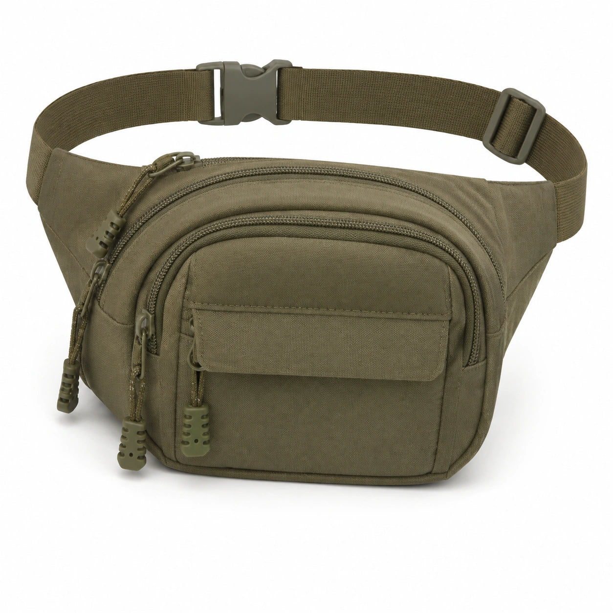 Sac banane 25 x 8 x 16 cm textile synthétique kaki rangement urbain
