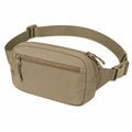 Sac banane 30 x 8 x 15 cm en textile kaki pour rangement urbain à fermeture zippée