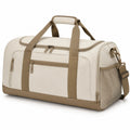 Sac de voyage 50 cm en textile beige à compartiments multiples avec bandoulière
